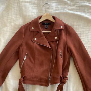 Rare Brown Suede Jacket Size S Forever 21
